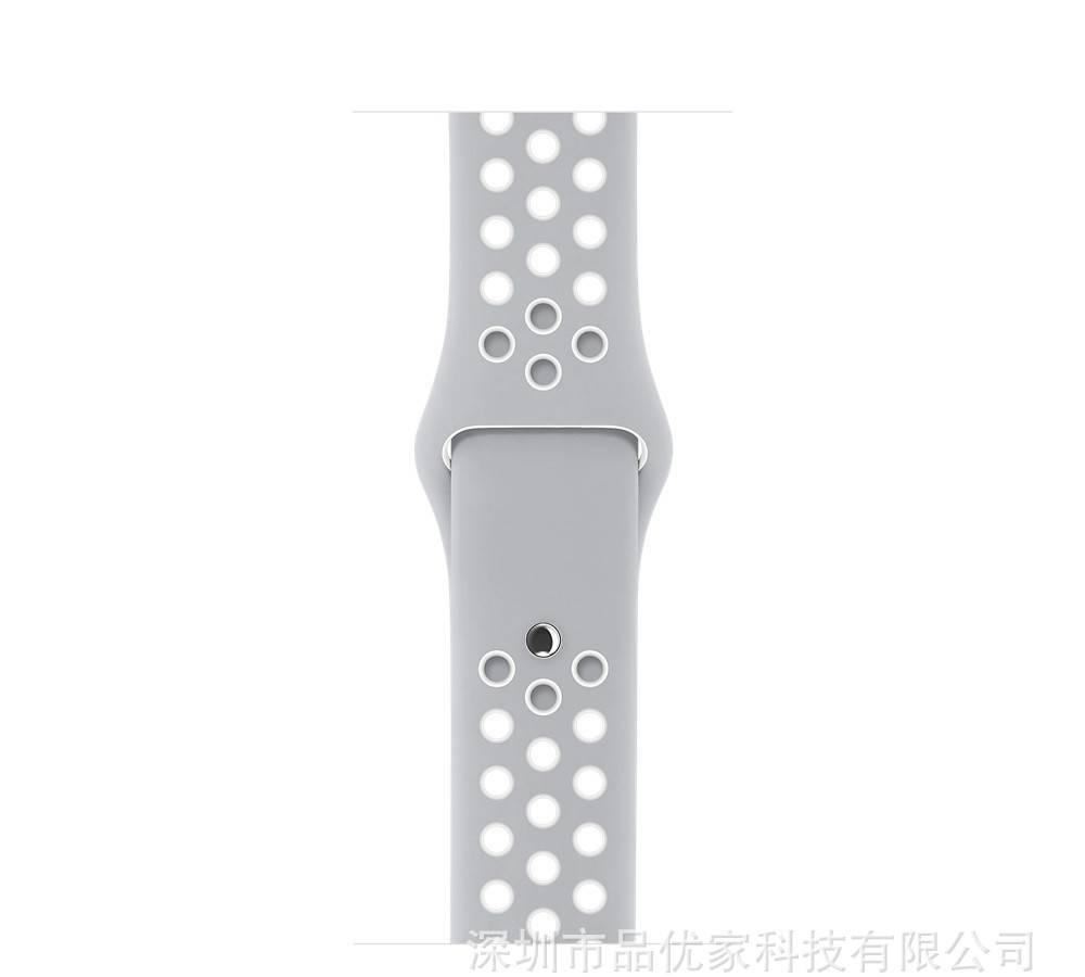 新款iwatch蘋果NIKE表帶耐克雙色硅膠表帶Apple watch表帶廠家示例圖23