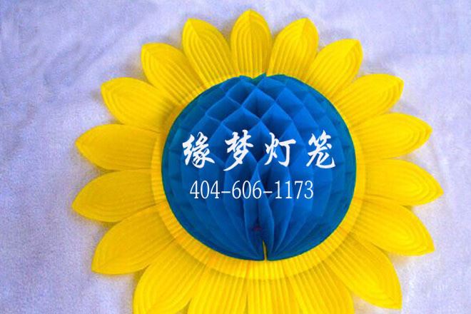 廠家批發(fā)零售五色手翻花太陽花 仿真向日葵 百變舞扇舞蹈表演道具示例圖3