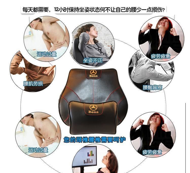 本田新奧德賽雅閣杰德鋒范CRV歌詩圖繽智汽車真皮腰墊背靠記憶棉示例圖9