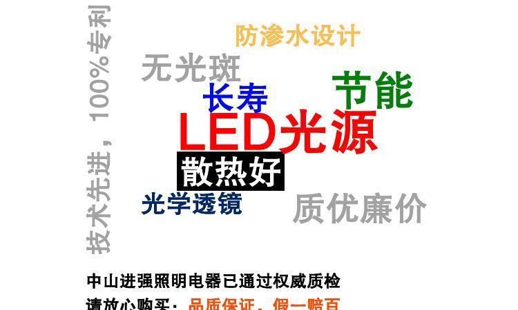 led聚光射燈 射燈 戶外 投光燈 led投光燈 10w/20w/30w示例圖2