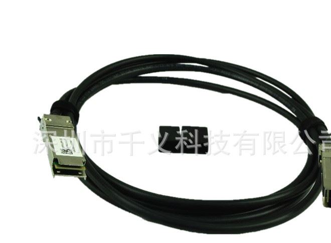 3米QSFP+40G高速電纜銅纜CU3M兼容華為H3C銳捷交換機堆疊線l纜zy示例圖2