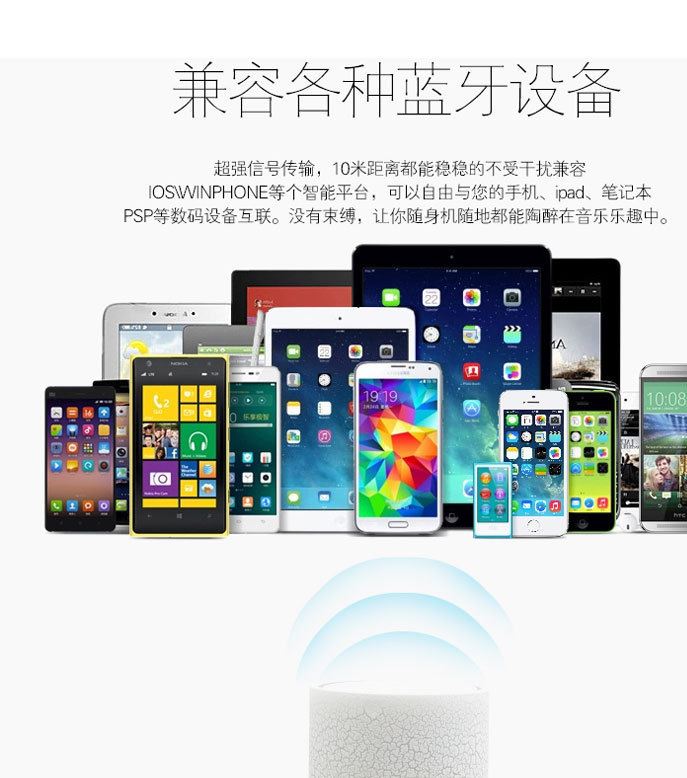 新款 裂紋帶燈藍牙手機輕便音箱302C插卡無線充電小音響工廠直批示例圖12