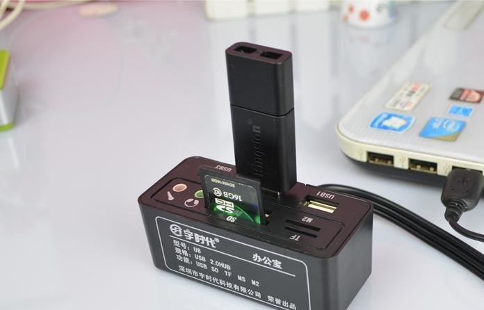 EST U8 多功能分線器 TF SD讀卡器音頻USB HUB 延長線示例圖9