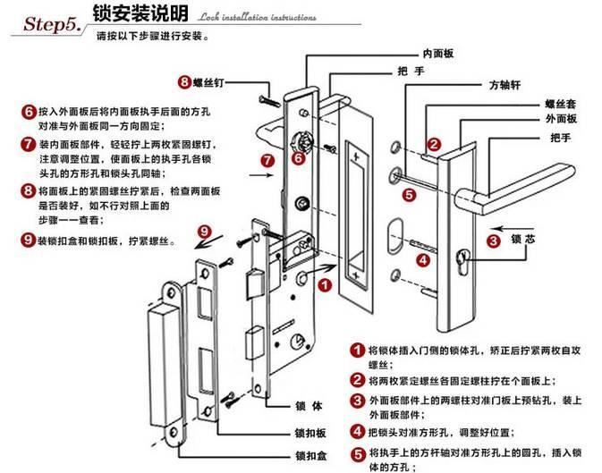 熱賣款房門鎖 臥室特價批發(fā) 供應(yīng)臥室分體鎖 不銹鋼鎖具 木門鎖示例圖16