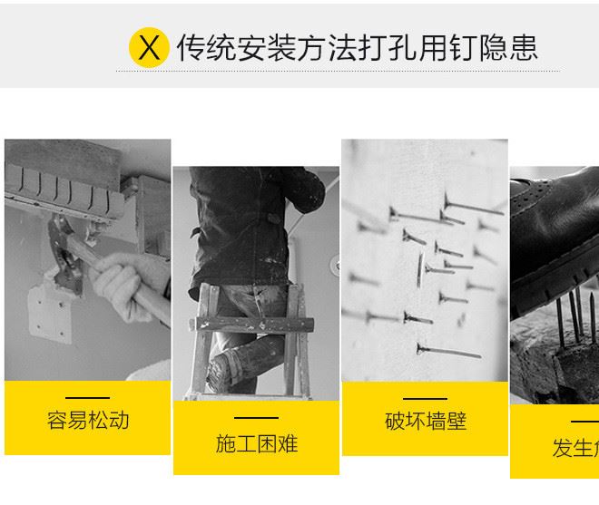 鑫凱佳家康免釘膠強力膠液體釘快干玻璃膠鏡子瓷磚粘結劑透明白色示例圖4