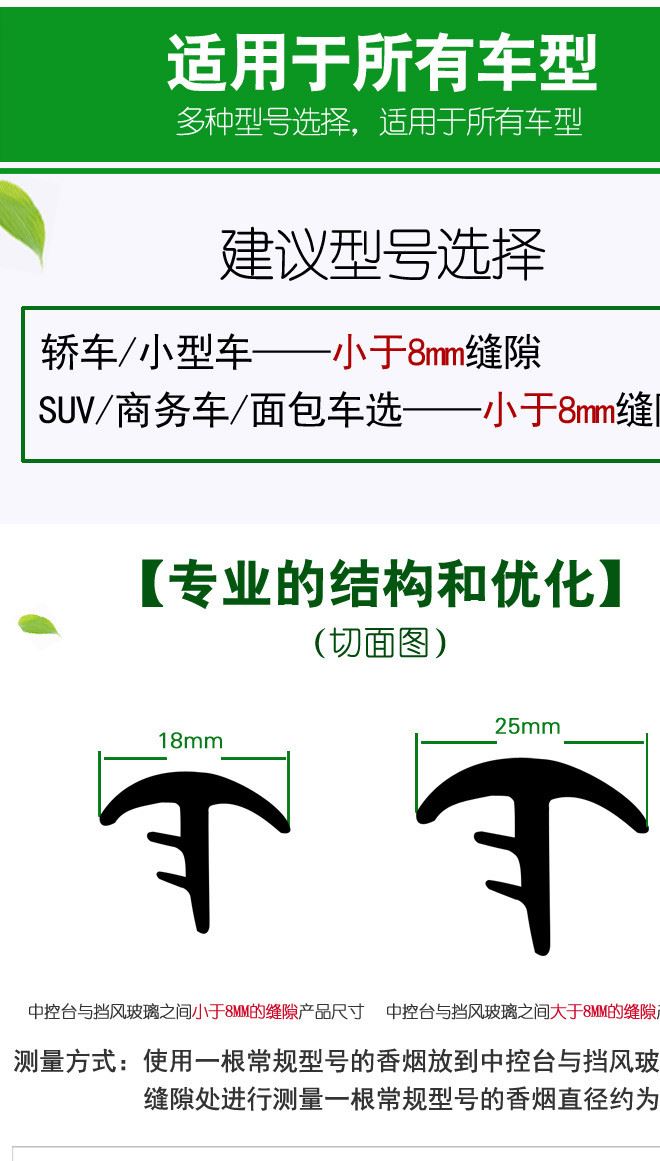 汽車中控臺密封條隔音條硅膠密封條示例圖2