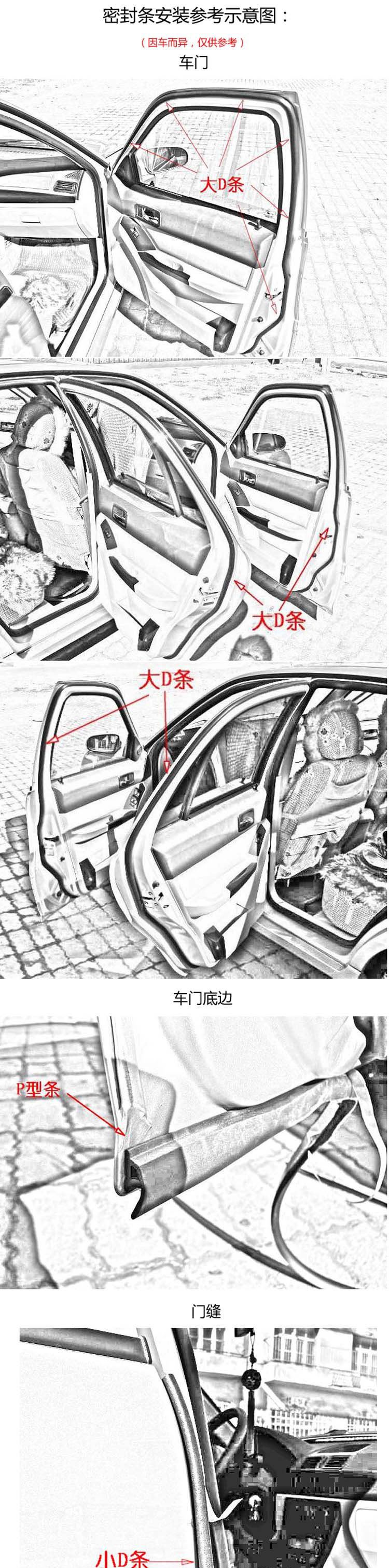 供應(yīng)密封條小D型防水條汽車隔音條車門條帶防水條9*10示例圖4