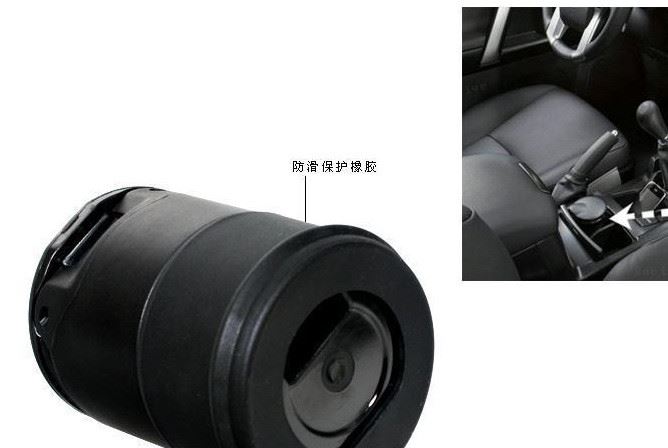 汽車煙灰缸車用煙灰缸車載煙灰缸阻燃4S煙灰缸創(chuàng)意禮品煙灰缸帶燈示例圖5
