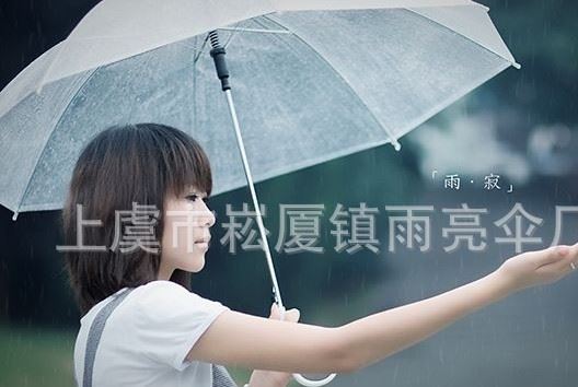 韓國透明雨傘 舞蹈表演長柄傘 直柄時(shí)尚創(chuàng)意廣告?zhèn)悻F(xiàn)貨供應(yīng)示例圖3