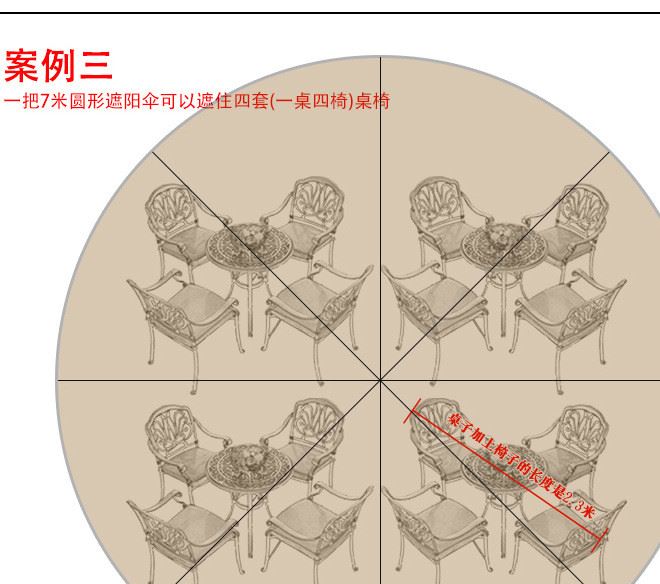 工廠直銷戶外6米方形帝國大羅馬傘超大停車棚庭院大遮陽傘示例圖38