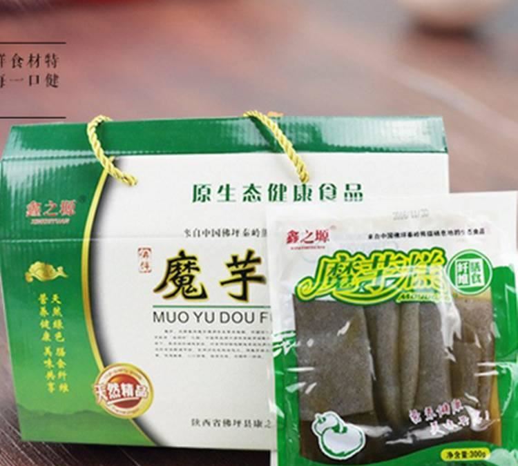 味美有嚼劲 陕西佛坪特产魔芋豆腐 鲜魔芋直接而成无添加绿色