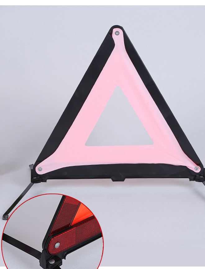 定做大款橙色三角警示牌 道路反光牌 折疊式三腳架 量大從優示例圖6