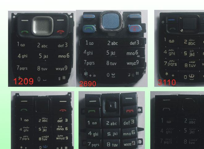 深圳厂家直销诺基亚手机c3按键nokiac3黑红蓝色手机按键