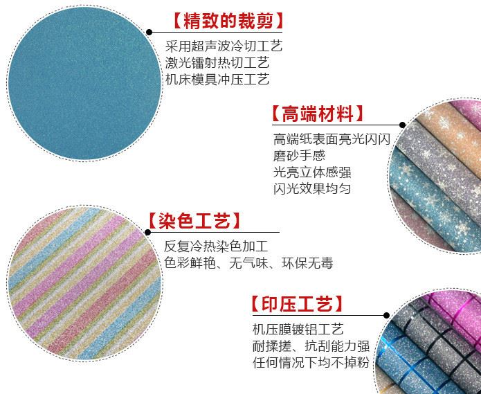 廠家直銷白卡壓紋紙  鋁箔紙 鐳射紙 金蔥紙等卡紙示例圖21