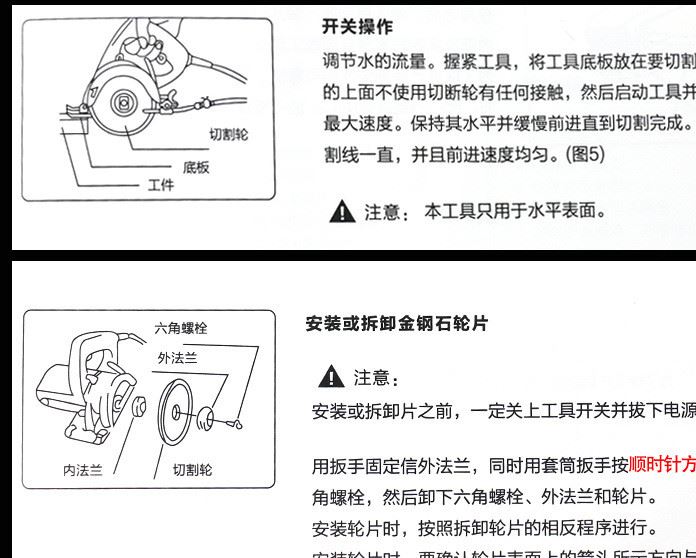 批發(fā)創(chuàng)一4006大功率云石機木工手提4寸電圓鋸 木料墻壁瓷磚切割機示例圖21