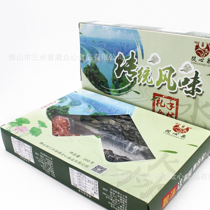 新品脫水蔬菜白菜干禮盒 農家優選白菜干鴨腎干煲湯禮盒300g批發示例圖7