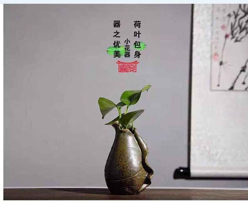 粗陶花瓶新品復(fù)古手工 花插陶瓷花器茶具擺件 居家陶藝小花瓶歐式示例圖12