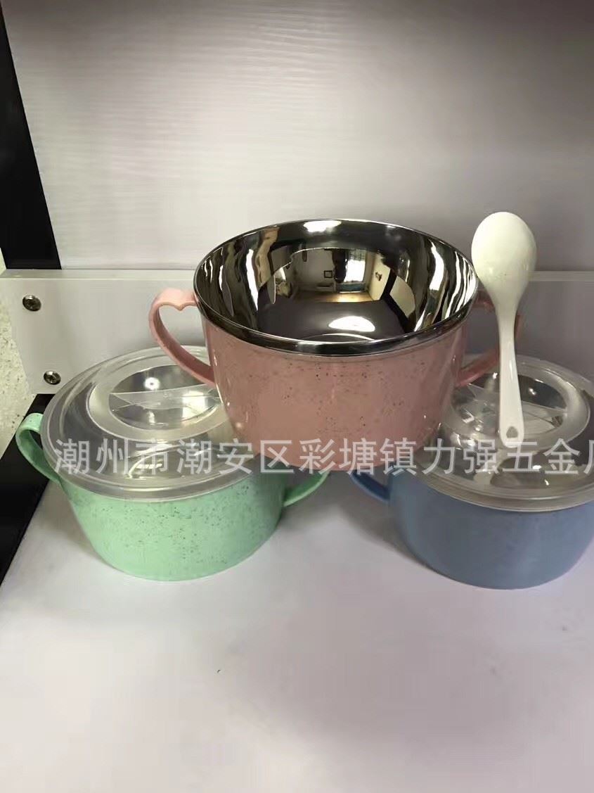 北歐色系不銹鋼雙耳多用碗泡面碗泡面杯飯盒便當(dāng)盒9.9元熱銷產(chǎn)品示例圖12