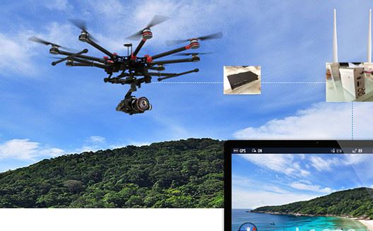 uav wireless transmitter and r