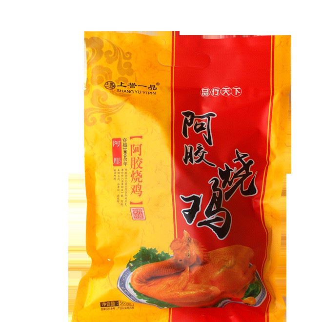 上譽一品阿膠燒雞脫骨扒雞鹵肉熟食500gX2禮盒裝示例圖3