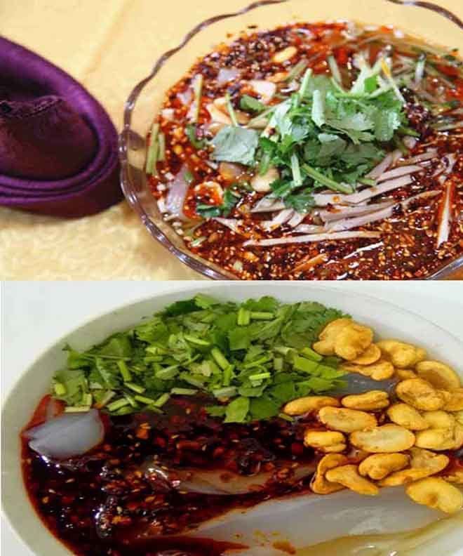 山西特產(chǎn)小高涼粉450g*3包 家庭休閑食品  即食健康食品代發(fā)示例圖4