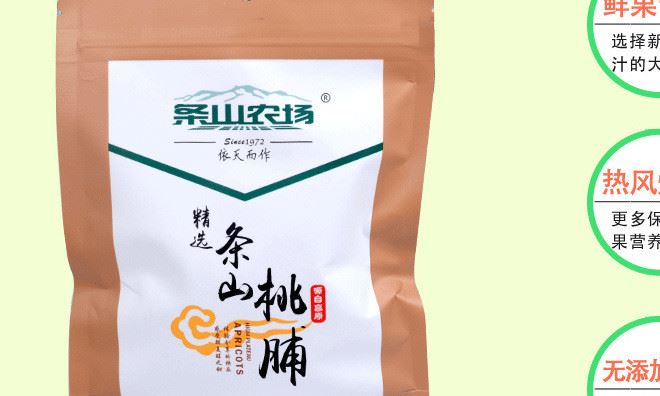 果干 現貨桃脯桃干袋裝果干休閑零食果脯蜜餞廠家批發條山農場示例圖4