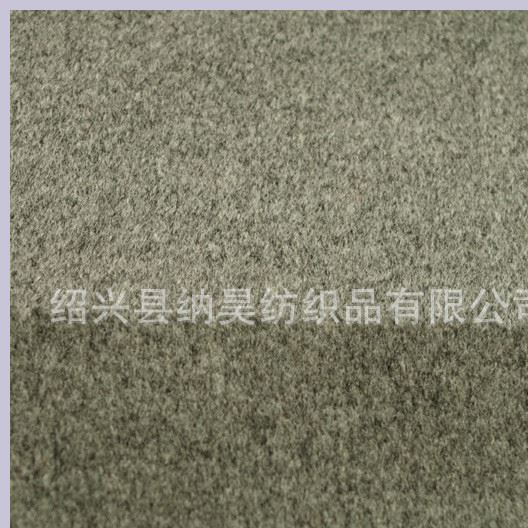 全毛雙面順毛 800克每米 毛呢面料 粗紡梭織 毛紡面料 A6混灰色示例圖4