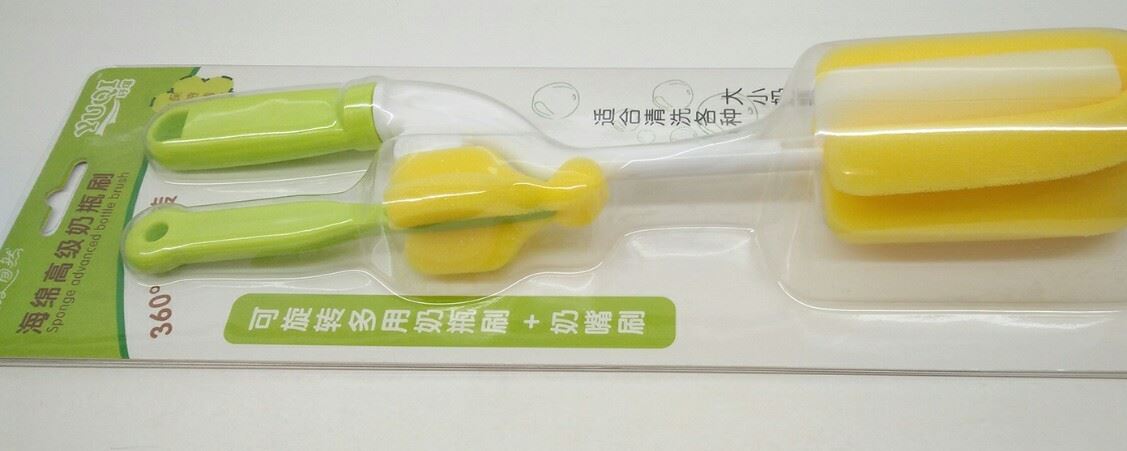 廠家直銷母嬰批發(fā)玗琪海綿奶瓶刷套裝示例圖3