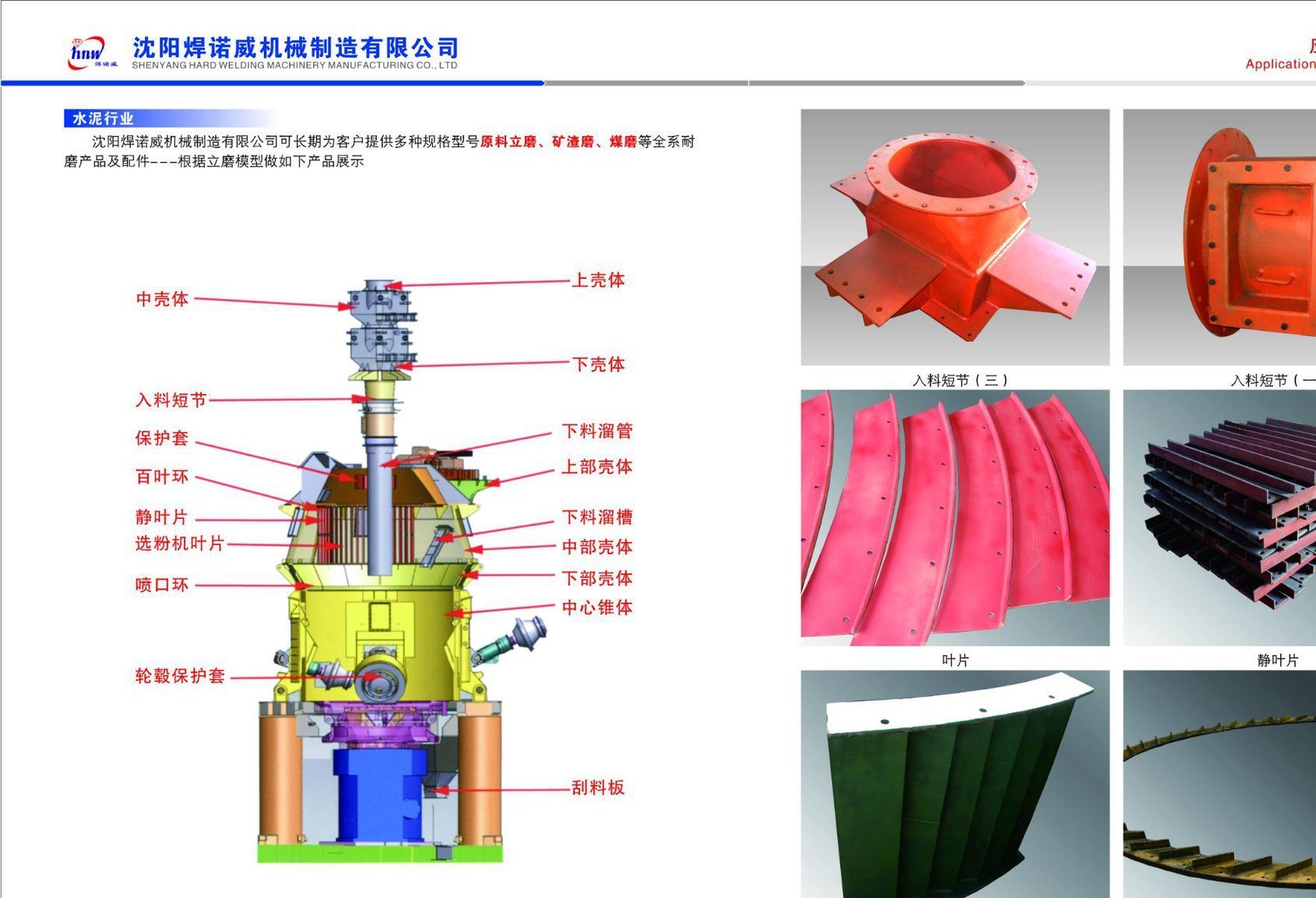 多种型号原料立磨,矿渣磨,煤磨等设备耐磨产品及备件