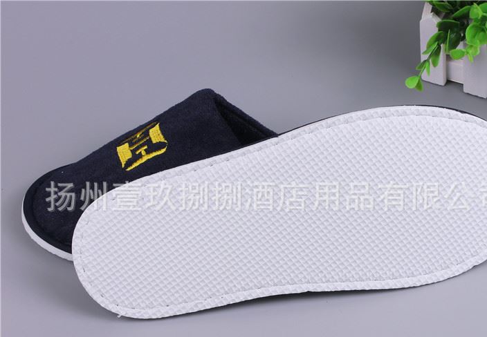 星級酒店賓館客房非一次性環保家用拖鞋麻布加厚拖鞋定制示例圖9