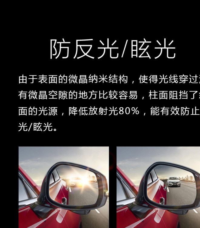 廠(chǎng)家新品直銷(xiāo)荷葉汽車(chē)用品后視鏡防雨膜 防炫目膜 玻璃防水貼膜示例圖13