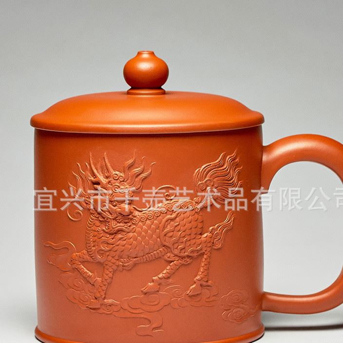 紫砂茶杯宜興原礦紅清水泥手工茶具公道杯大泡茶養(yǎng)生茶杯定制批發(fā)示例圖2