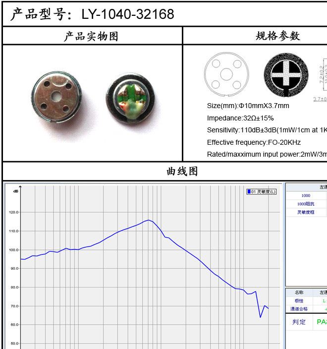 10MM耳机喇叭 扬声器 数码/蓝牙产品喇叭示例图2