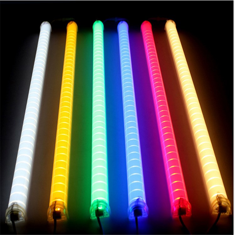 【七彩跑马灯】led数码管护栏管七彩跑马灯内控外控单色rgb轮廓亮化广