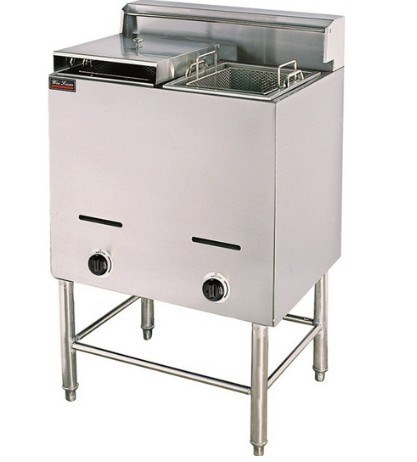 wailaan唯利安燃气双缸双筛炸炉ef-75油炸炉 立式炸炉 双缸炸锅