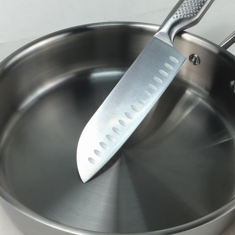 空心柄厨具厨房刀具水果刀 7寸日式厨师刀全能万用刀 新时尚厨刀