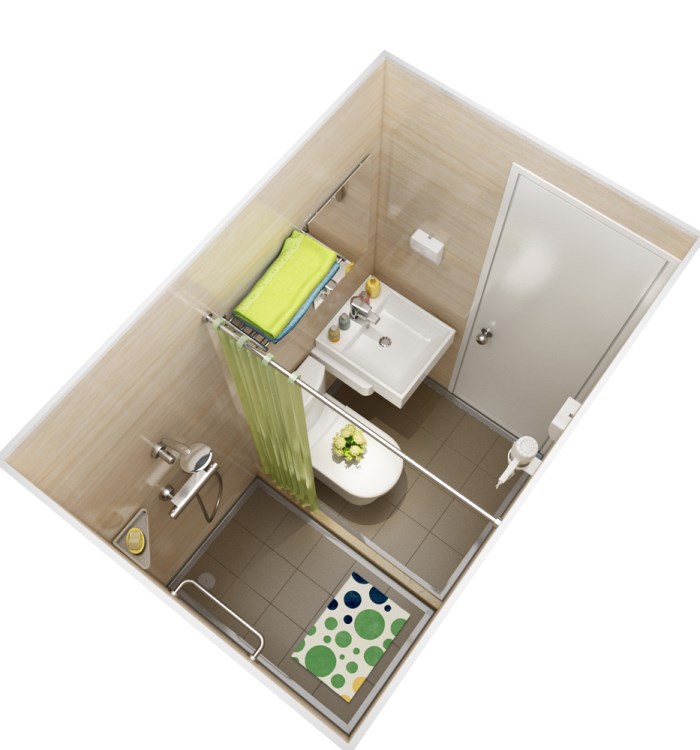 整体淋浴房移动浴室带马桶脸盆一体式钢化玻璃定制宾馆整体卫生间