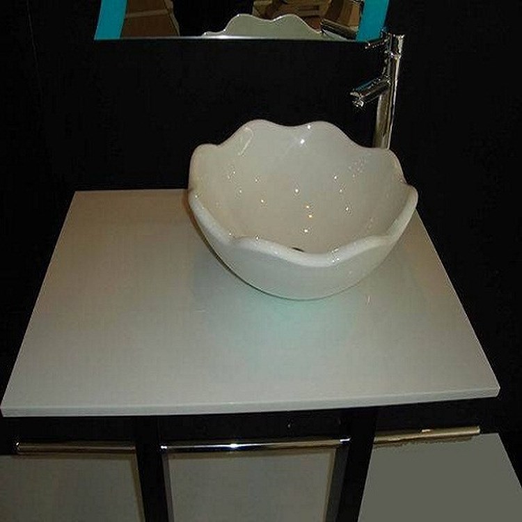 直销 白色微晶石 无孔微晶石 纳米微晶石 专用台面 工艺品 卫浴台
