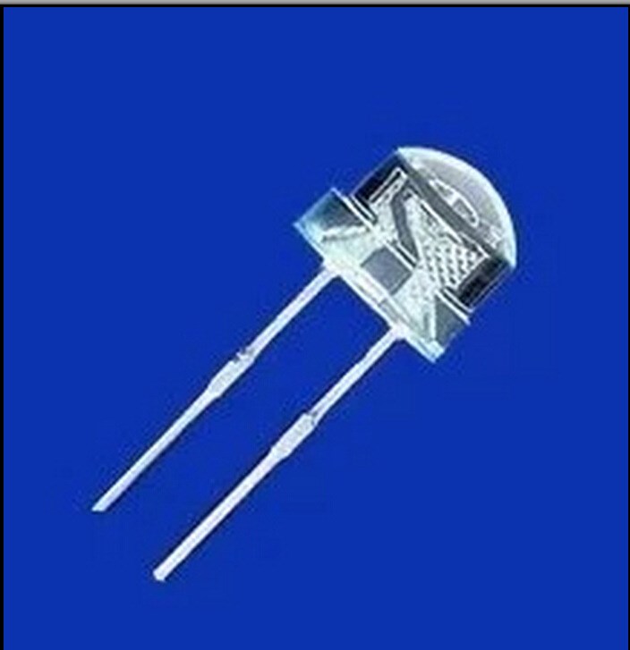 led發光二極管 草帽5mm 白髮綠光 散光 綠色發光管 翠綠髮光管