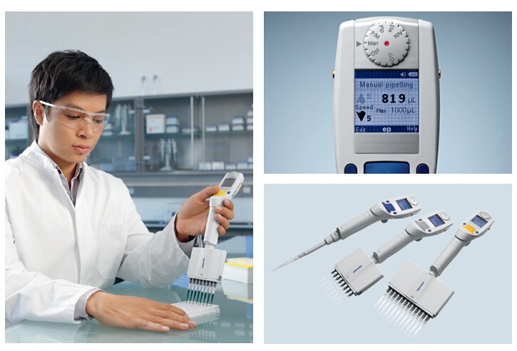eppendorf xplorer plus电动移液器 12道 多功能操作摇杆