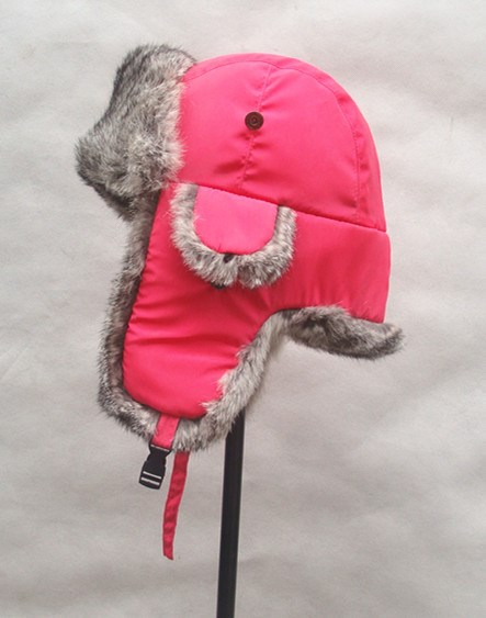 专业生产兔皮帽子 兔皮雷锋帽 裘皮帽子 皮草帽子 兔毛帽子