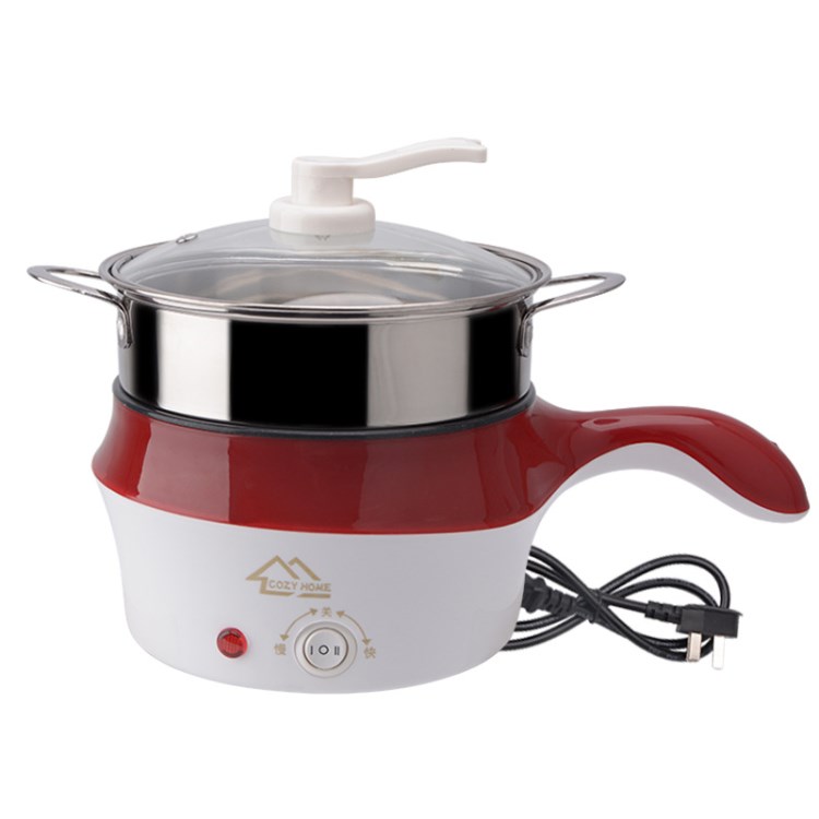 多功能迷你小电煮锅 不锈钢宿舍学生电火锅 家用煎不粘韩式电热锅