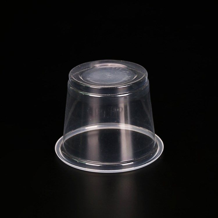 供应一次性塑料300ml平底杯一次性果冻杯,汤杯,塑料杯