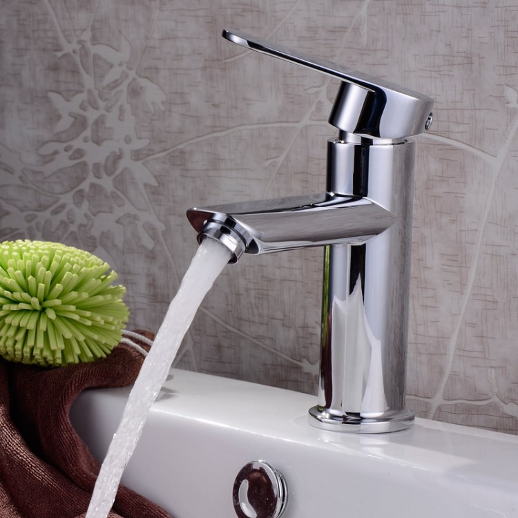 水暖洁具厂家批发 四方单孔 面盆冷热混水龙头 丰特龙卫浴