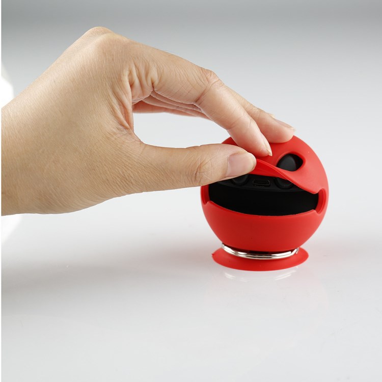 新款笑脸蓝牙音箱 卡通吸盘手机音响 新奇特电子产品 年会礼品