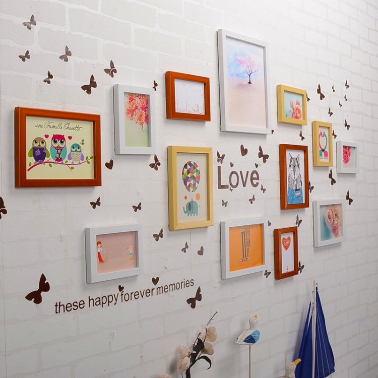 创意相框照片墙相片挂墙组合画框厂家批发5寸7寸6寸10寸一件代发