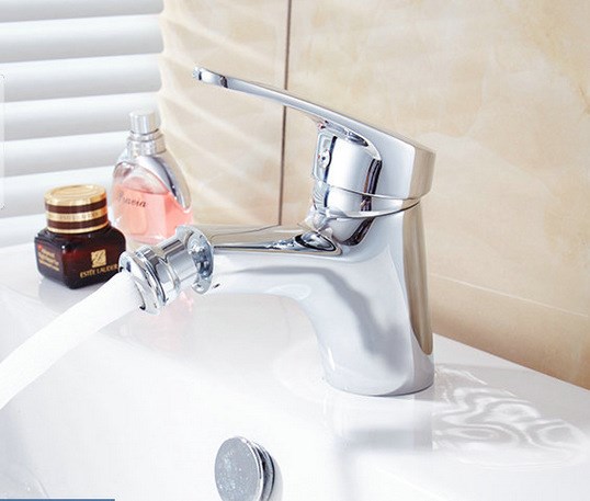 箭标 全铜单把妇洗器水龙头 冷热水净身盆龙头妇洗盆面盆水龙头