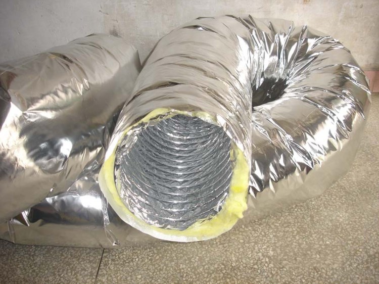 通风系统铝箔伸缩保温软 空调保温软管