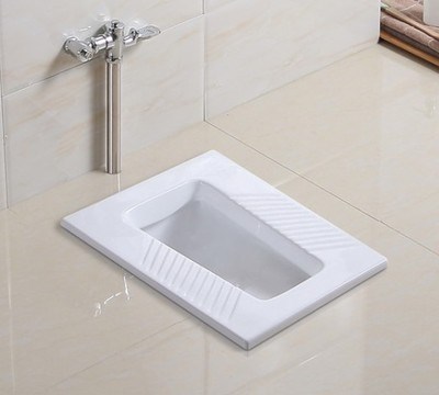 蹲便器大四方带s弯防臭蹲便水箱整套脚踏蹲坑蹲便池工程