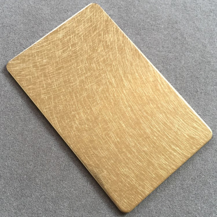 北京批发304乱纹不锈钢板镀铜加工 定制建筑装饰仿古铜不锈钢材料